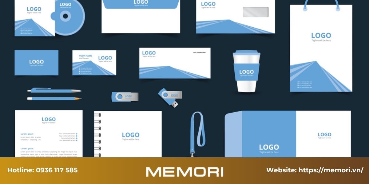 Thiết kế vật phẩm truyền thông nội bộ chuyên nghiệp tại Memori